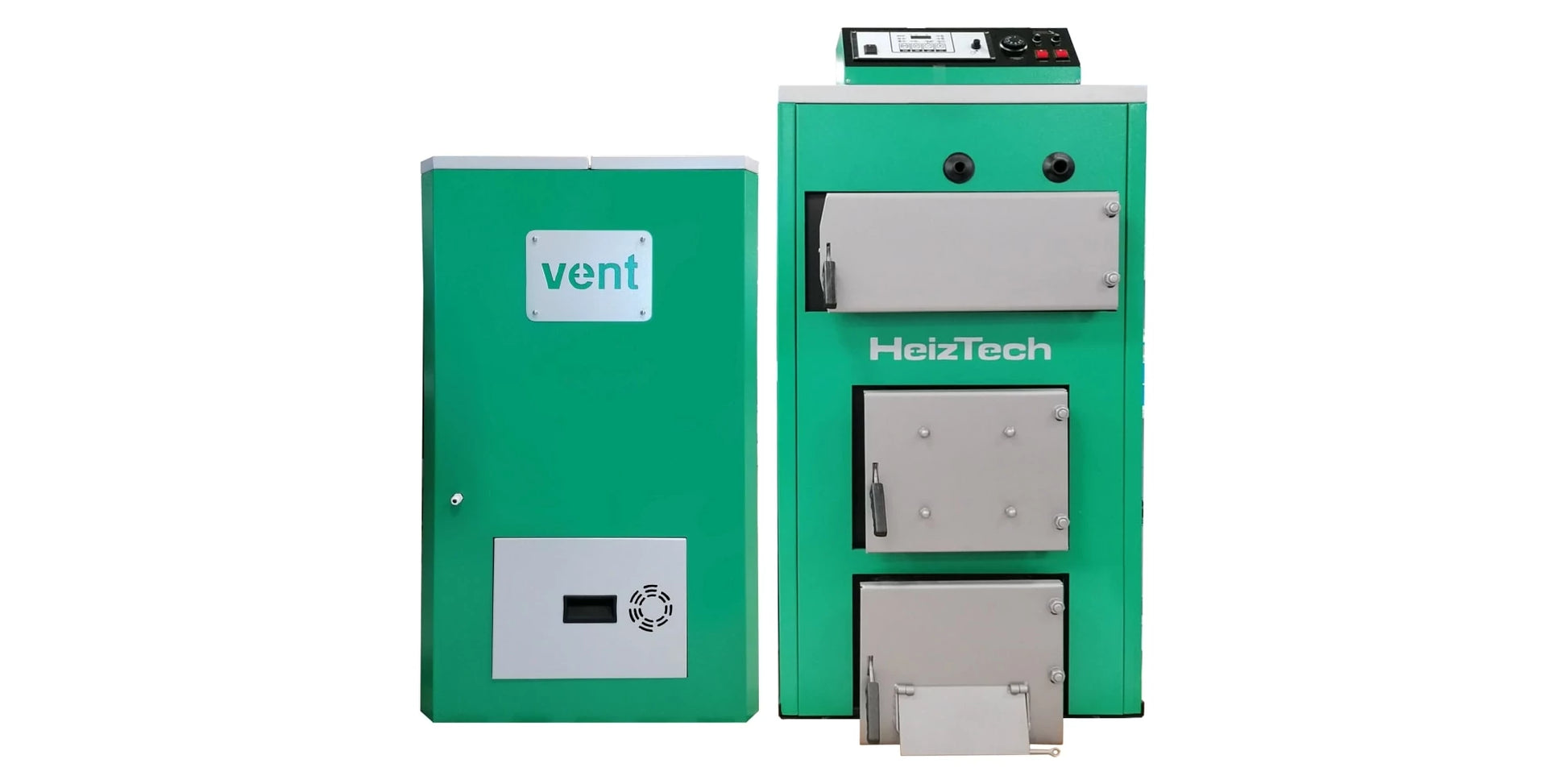 Cazan combi pe lemne si peleti, din tabla de otel, 100 kW, cu posibilitate de ardere peleti, Duo Pellet, SP100VENT, HeizTech