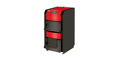 Cazan pe lemne, din tabla de otel, 50 kW, cu ventilator, NWB PRIME 50, BURNiT