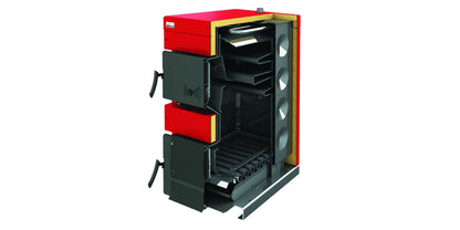 Cazan pe lemne, din tabla de otel, 70 kW, BURNiT NWB MAX