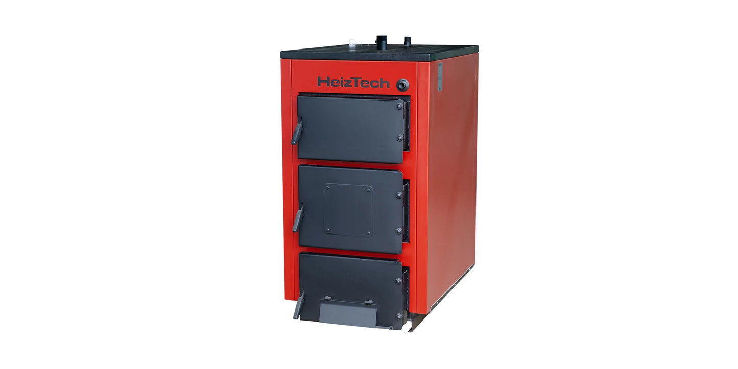 Cazan pe lemne, din tabla de otel, 100 kW, SP-R-100, HeizTech