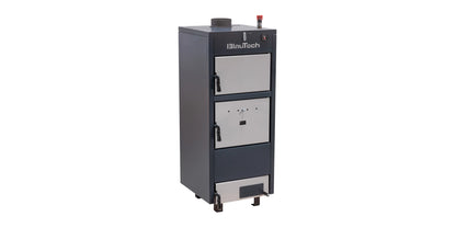 Cazan pe lemne, din tabla de otel, 28 kW, PMSBM28B, BlauTech