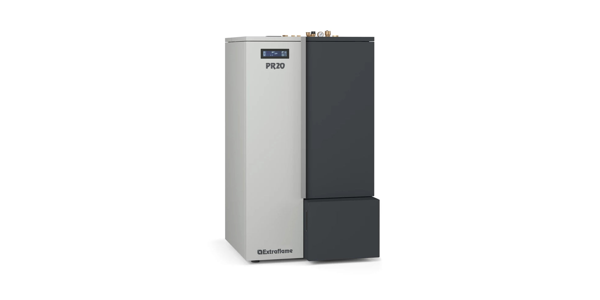 Cazan compact pe peleți 5,7 - 20 kW, cu autocurățare și Wi-Fi, La Nordica-Extraflame PR20