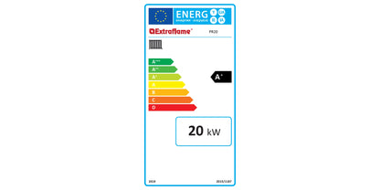 Cazan compact pe peleți 5,7 - 20 kW, cu autocurățare și Wi-Fi, La Nordica-Extraflame PR20
