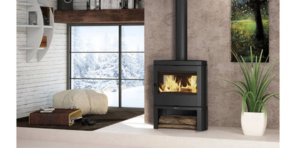 Soba tip șemineu pe lemne, 7.7 kW, pentru 221 m³, JENNIFER.16, La NORDICA