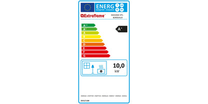Semineu pe peleti 3.0-10.0 kW, pentru 287 m3, DAHIANA VFS, Bordeaux, La Nordica-Extraflame