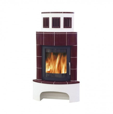 Soba pe lemn cahle teracota ABX - Normandia