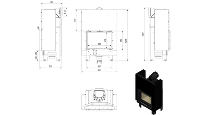 MBM100 Deschidere Verticala