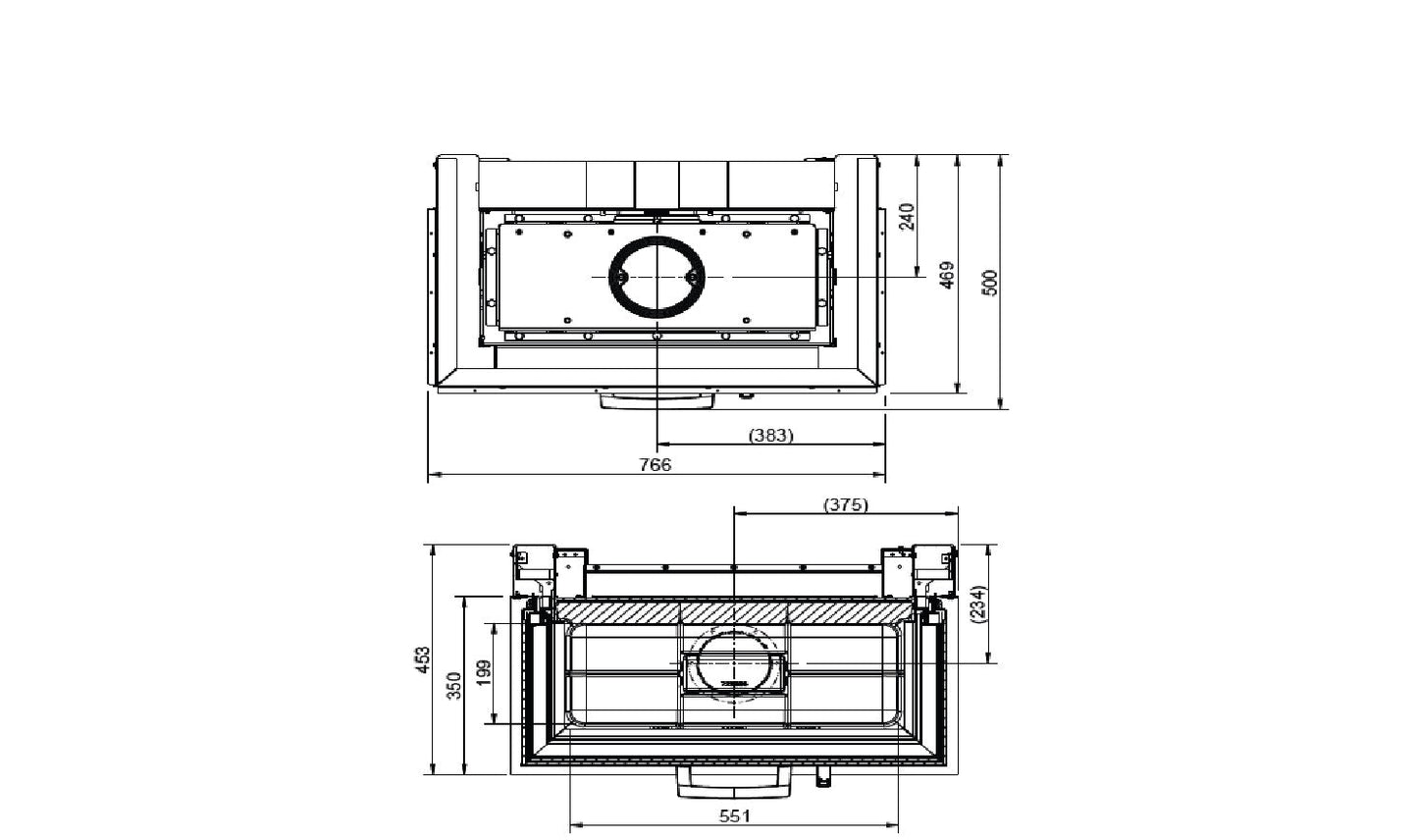 Focar semineu inserÈ›ie pentru È™emineu 75x35x45 s3 2 0 austroflamm