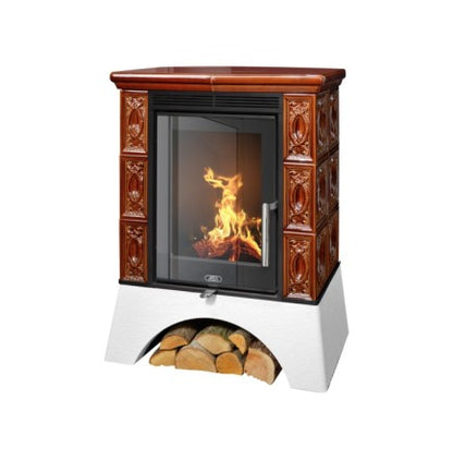 Sobă pe lemn cahle teracota ABX - Exclusive Helvetia