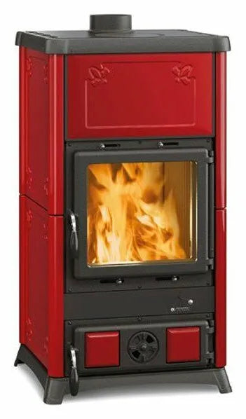 Sobă pe lemne Nordica FEDORA 8,3 kW - 238 m³ încălzibilă - Bordeaux