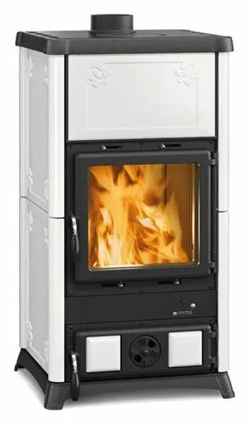 Sobă pe lemne Nordica FEDORA 8,3 kW - 238 m³ încălzibilă -alb