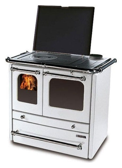 Nordica TERMOSOVRANA DSA  SOBA CENTRALA  PE LEMNE PENTRU ÎNCĂLZIREA APEI 14 KW - ALB înveliș din oțel