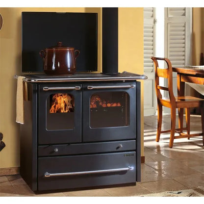 Nordica TERMOSOVRANA DSA  SOBA CENTRALA  PE LEMNE PENTRU ÎNCĂLZIREA APEI 14 KW - ALB înveliș din oțel