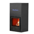Termoșemineu pe lemne 13.7 kW, pentru încălzire centrală, cu geam termoizolantă, antracit, BT-HIDRO15 A, BlauTech
