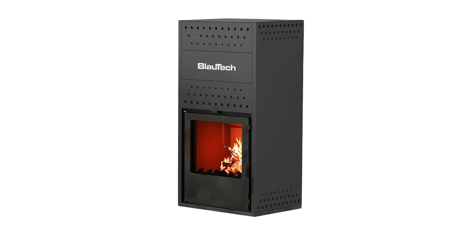 Termoșemineu pe lemne 18.4 kW BlauTech BT-HIDRO20 A antracit