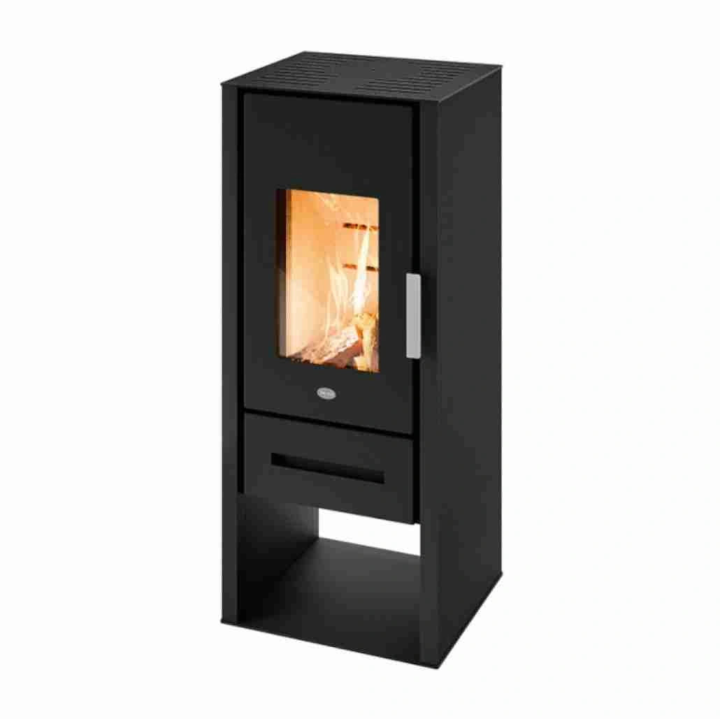 Soba Livia 8-9.5kw Nero - A+ cu randament 86%
