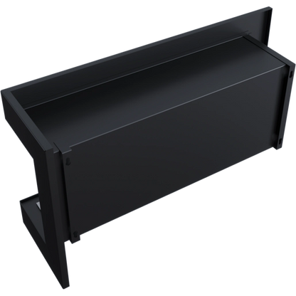 DELTA negru colt dreapta - 90 x 48 x 28 cm