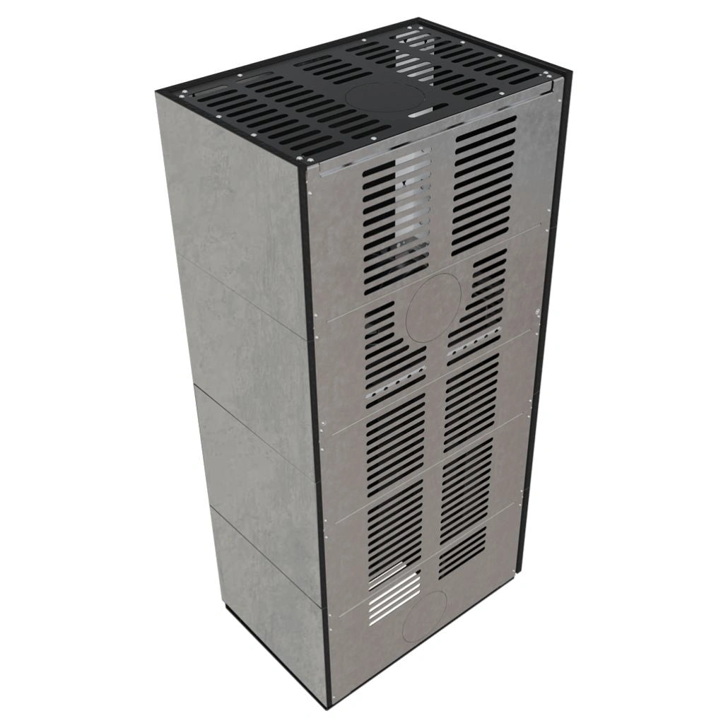 Flotek BOX 8 kW CEMENTO GRIGIO Sticla Stanga - cuarz sinterizat