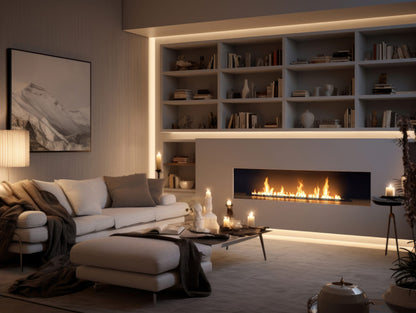 Șemineu cu bioetanol Slimfire Black Burner 1500 Rezervor 6 l