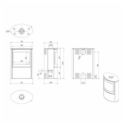 Soba otel Bjorn - 8kW