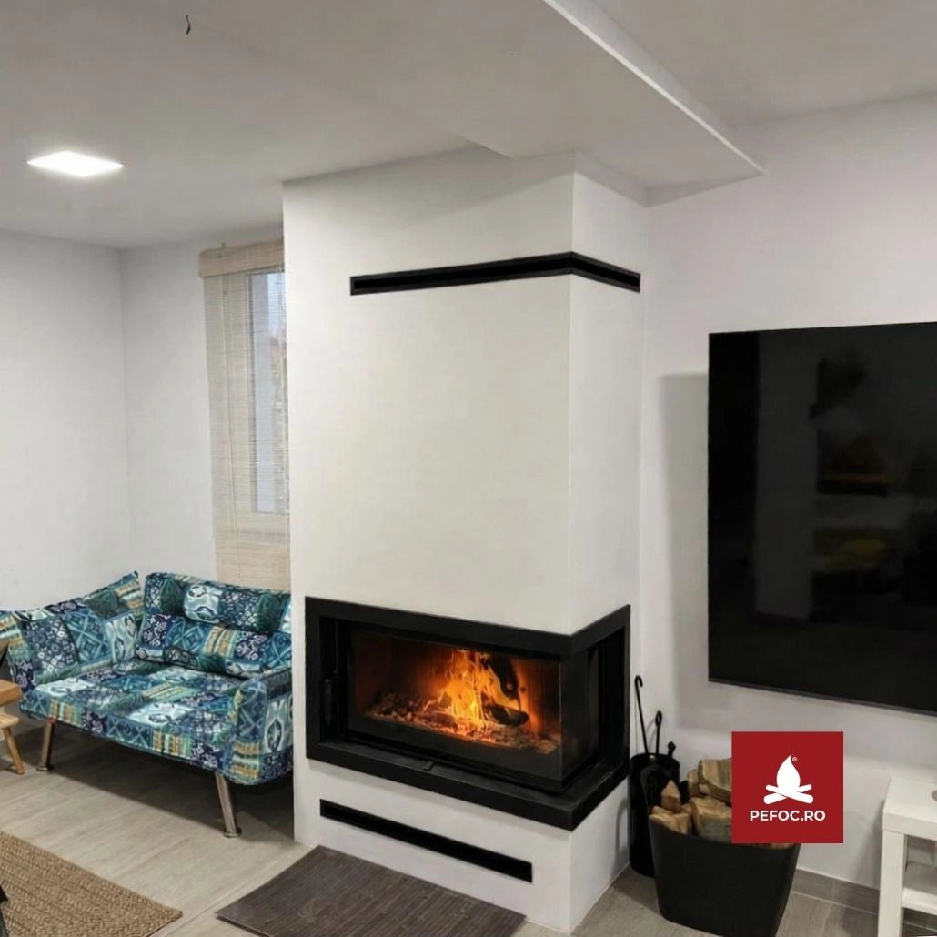 FLOTEK L 12kW - Sticla Dreapta fara stalp - Samota Neagra