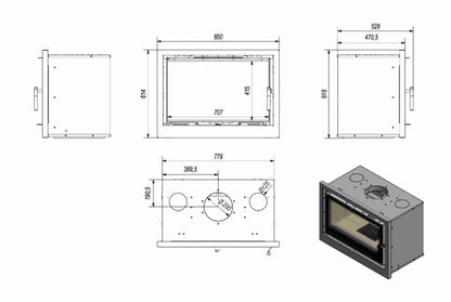 AK80 CU VENTILATOR - Samota neagra