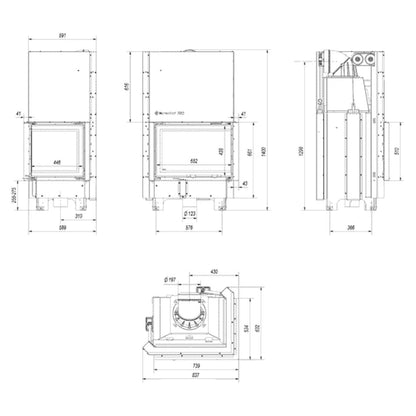 MBZ130 Sticla Dreapta + Deschidere Verticala Samota Neagra