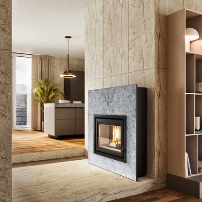 SEMINEU SLIM COMPLET 3.5-9 KW PELETI PIETRO cu piatra naturala