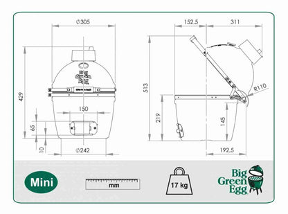 Kamado Ceramic Big Green Egg
