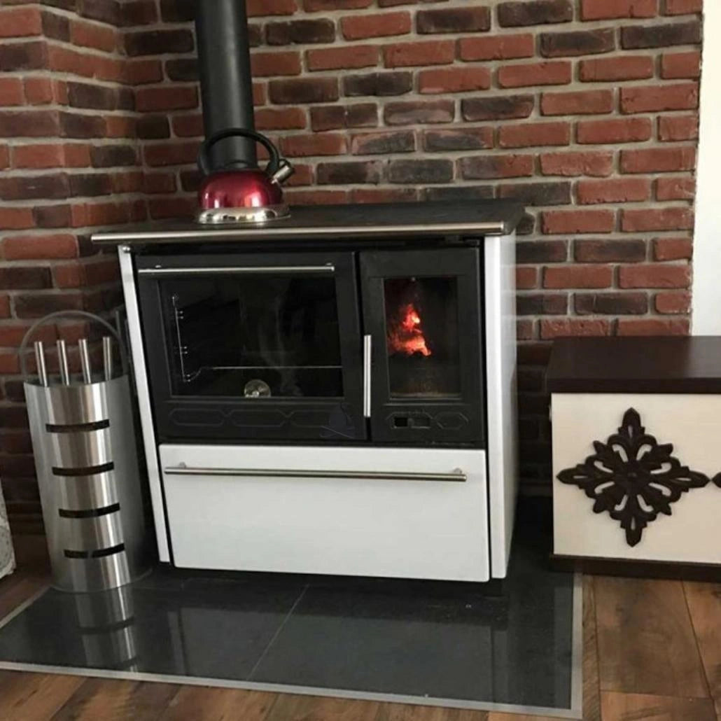 Soba de gatit P85 Alb cu plita si cuptor - 8kW - racord stanga