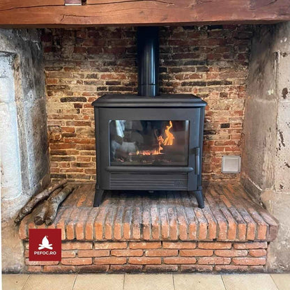 Soba fonta Modena 170 kg, 10-15kW - Antracit