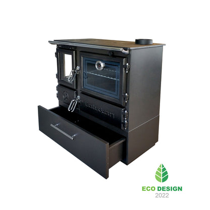 214-3D BOX Gourmet Brick Cookstove cu Cuptor Dublu și Design Elegant