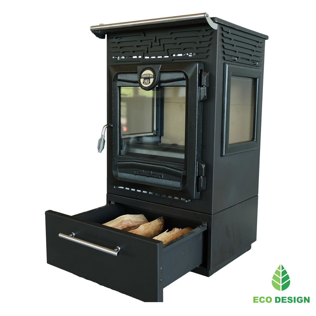 315-3D BOX Centrală Termică pe Lemne cu Arzătoare Rezistente la Căldură, 14.140 kW, Sticlă Ceramică Termoșocantă