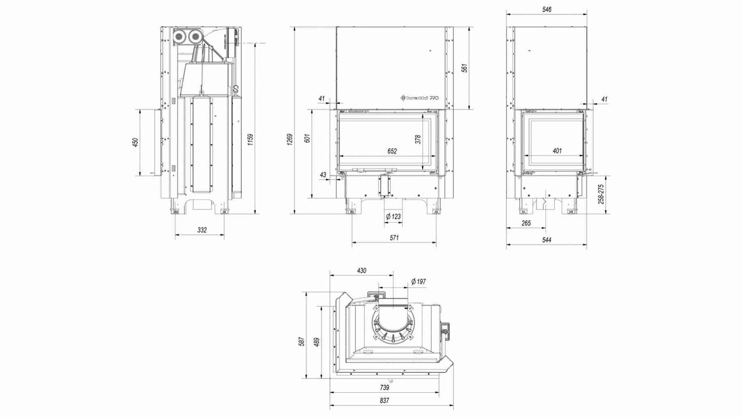 MBM100 STICLA STANGA + DESCHIDERE VERTICALA
