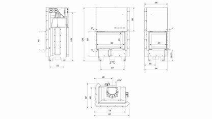 MBM100 STICLA STANGA + DESCHIDERE VERTICALA
