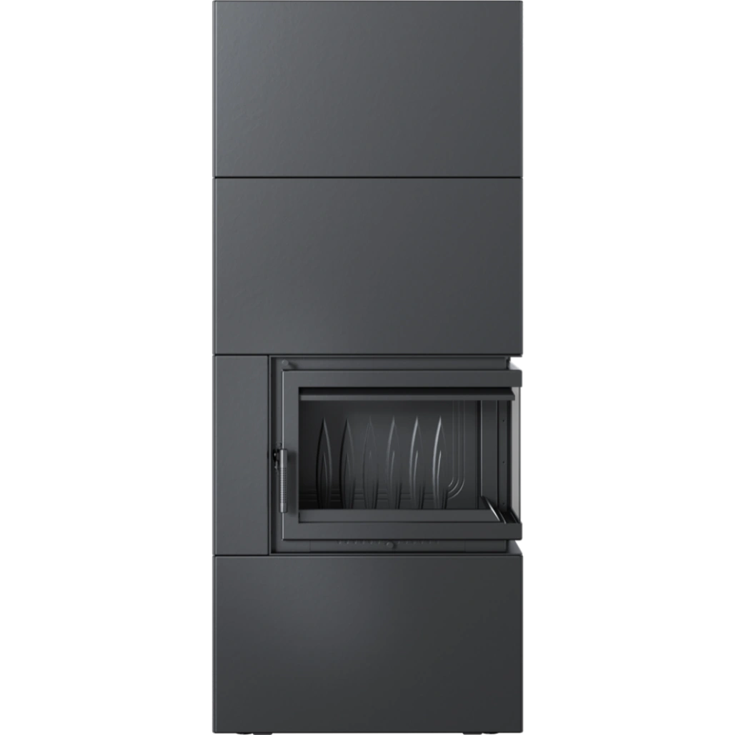 SIMPLE BOX dreapta negru - semineu complet