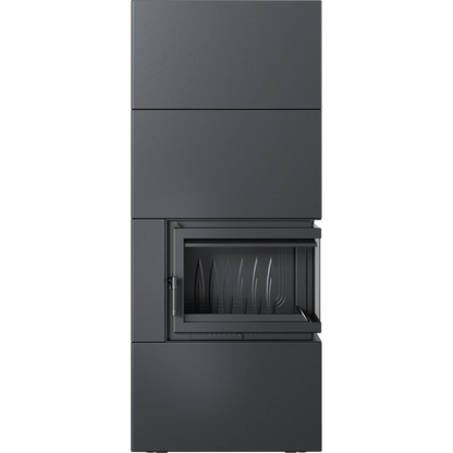 SIMPLE BOX dreapta negru - semineu complet