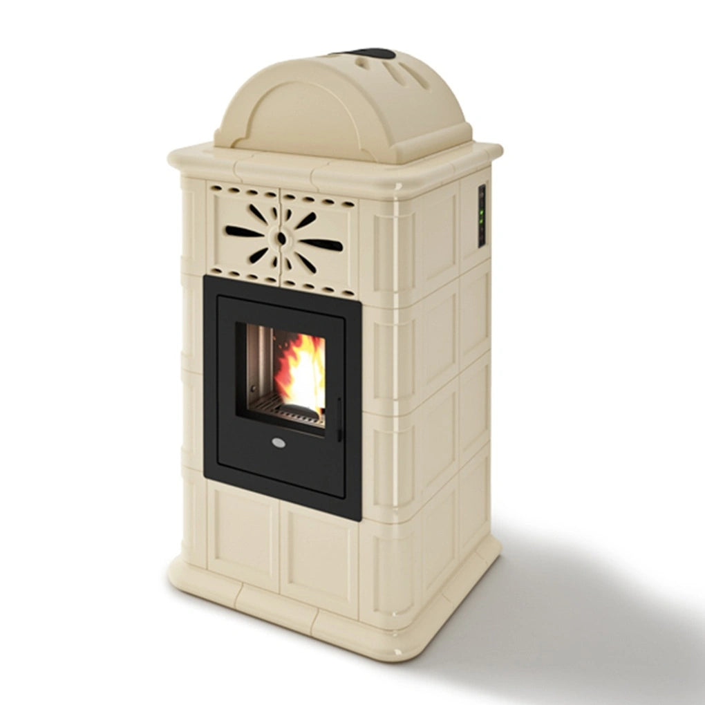 Soba pe peleti Rosy 5-13.8 kw Crem - cahle teracota