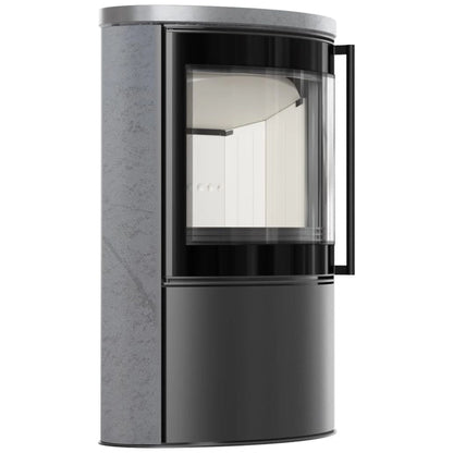 Soba Bjorn 7kW ceramica Gray Satin cu capac ceramic