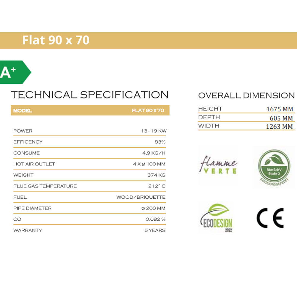 FLAT 90 X 70