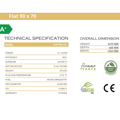 FLAT 90 X 70