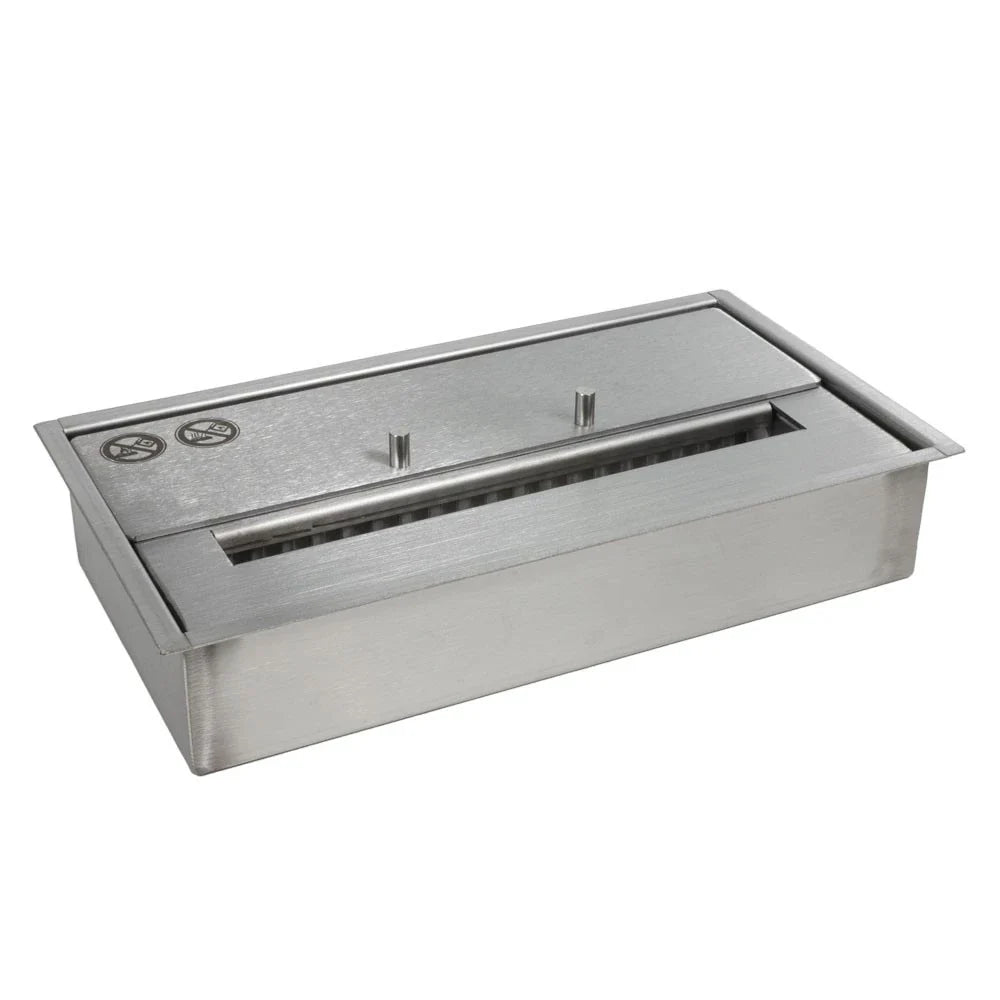 Arzător Deluxe Bioethanol de 2.0L din Oțel Inoxidabil (Lățime 32 cm) - Durată Ardere Până la 8 Ore