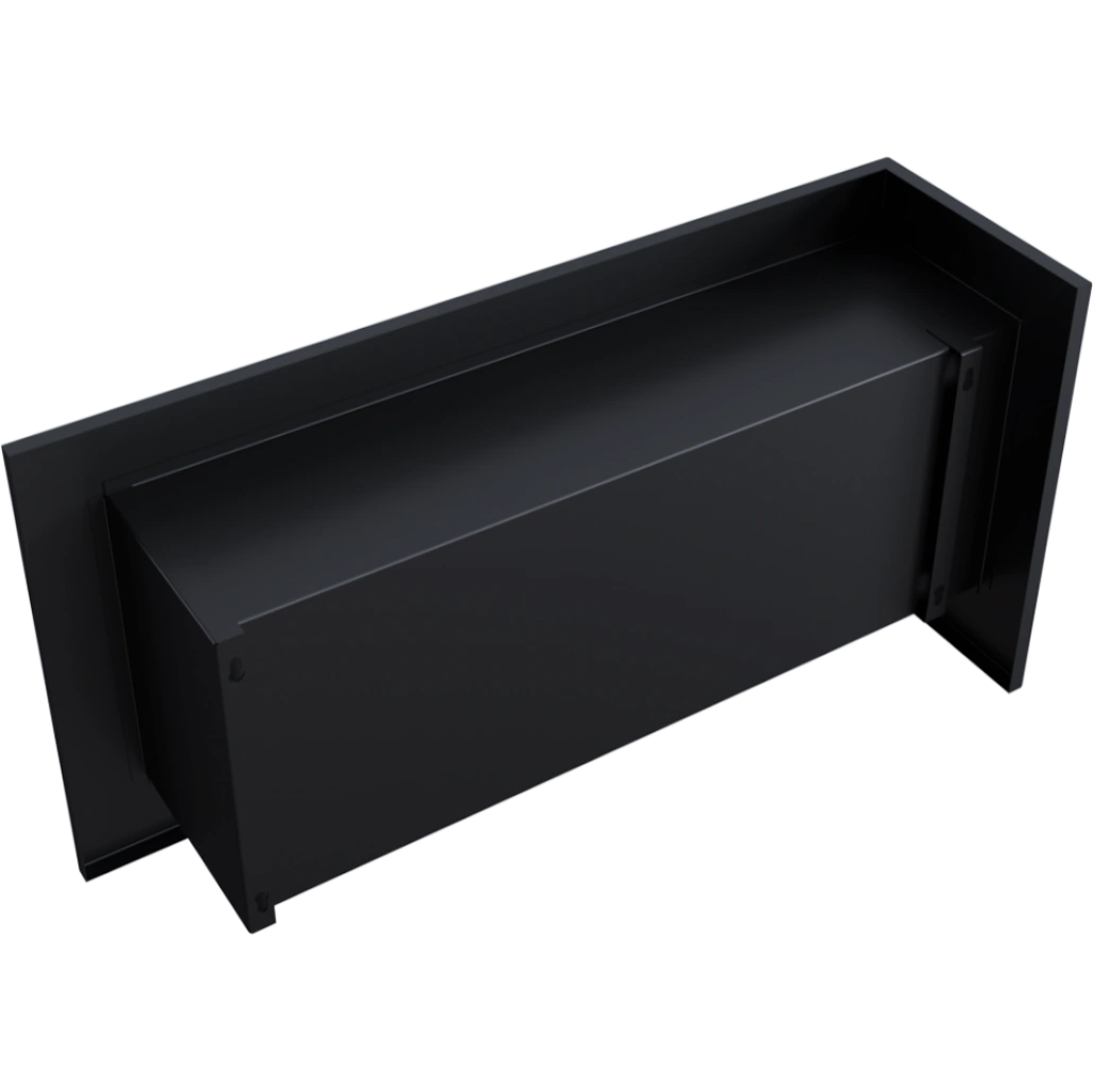 DELTA negru colt stanga - 90 x 48 x 28 cm