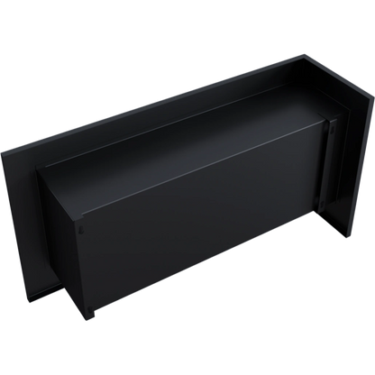 DELTA negru colt stanga - 90 x 48 x 28 cm
