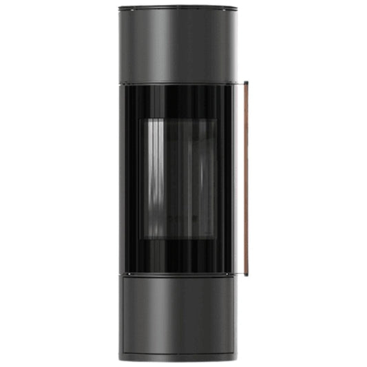 Sobă oțel AMBLER 7kW Mâner lemn - Samota neagra
