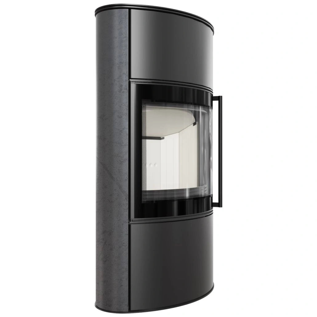 Soba Bjorn High 7kW ceramica Grafite Satin cu capac otel