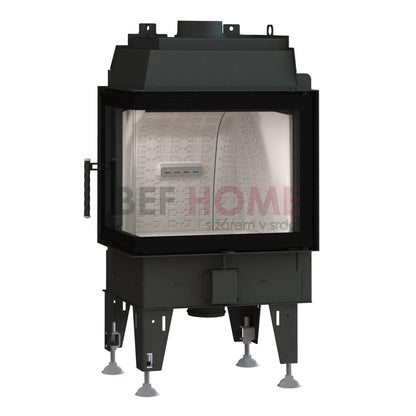 Șemineu BeF Therm 7 CP/CL 7.4 KW - Versiune: CP fereastră laterală dreapta