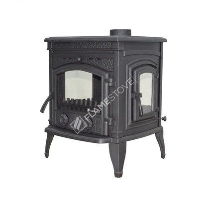 Sirius FS-015YK - Soba de Fontă Ultra 4 Fețe, 9 kW, Sticlă Schott Robax, Eco Design