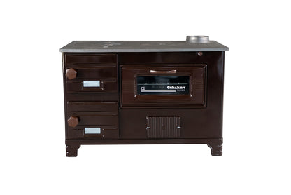 210 Brown Brick Cookstove - Putere 5.500 kW, Rezistent la Căldură, Eficiență Energetică