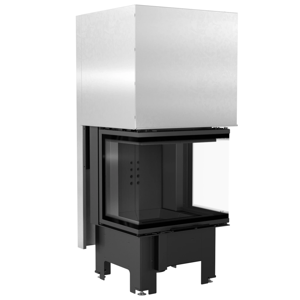 Focar semineu nbc 60 36 trei laturi deschidere verticala samota neagra